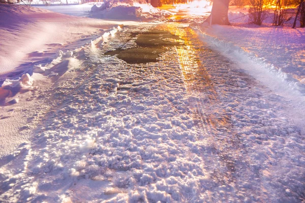 Helada carretera de invierno —  Fotos de Stock