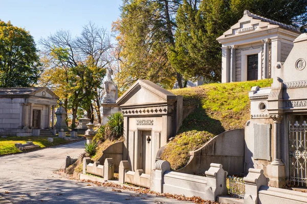 Cementerio histórico de Laurel Hill Filadelfia — Foto de Stock