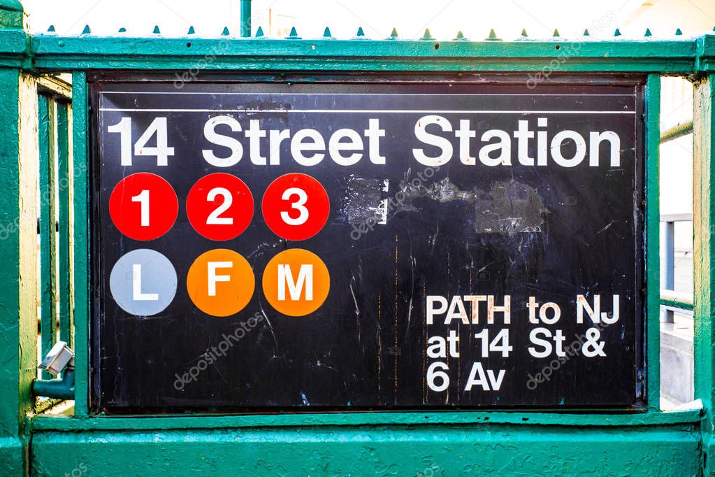 New York City Subway Sign