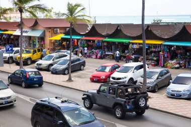 Downtown Oranjestad Aruba clipart