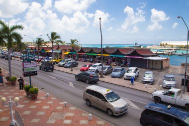 Şehir merkezindeki Oranjestad Aruba
