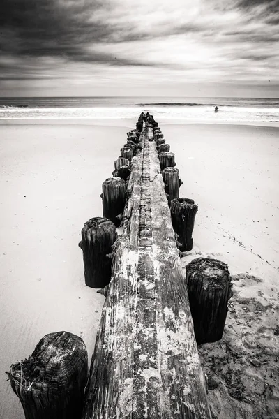 Molo di legno Oceano — Foto Stock
