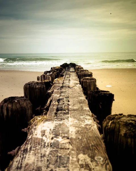 木桟橋海 — ストック写真