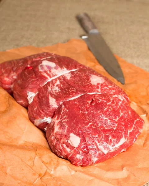 未煮熟的牛肉 — 图库照片