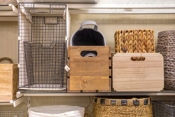 Assorted Storage Baskets — Stock Photo, Image