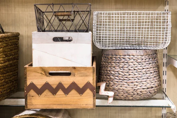 Assorted Storage Baskets — Stock Photo, Image