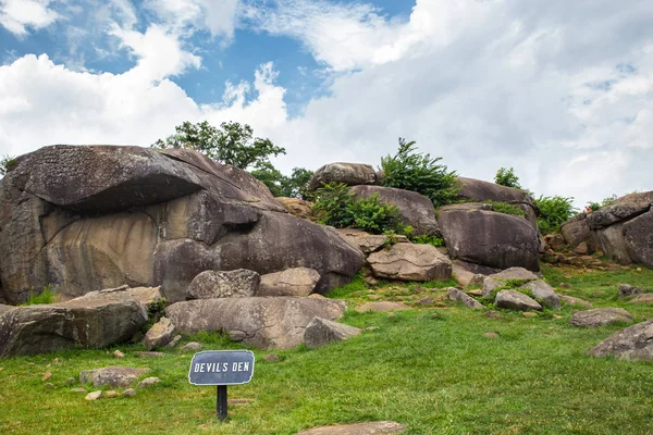 Devils Den Gettysburg — Zdjęcie stockowe