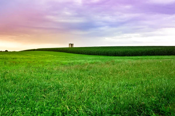 Tramonto fattoria Lancaster PA — Foto Stock