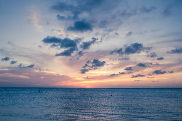 Zachód słońca Sea Plaża — Zdjęcie stockowe