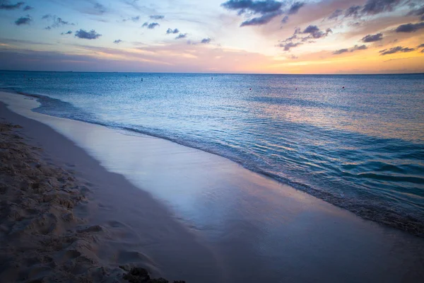 Atardecer mar playa — Foto de Stock