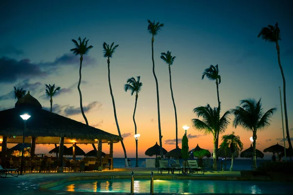 Tropical Resort Evening — Stock Photo, Image