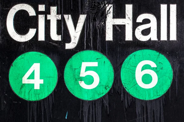 NYC Subway Sign — Stok Foto