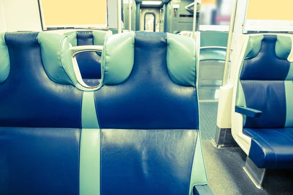 Train Interior Seats — Stock Photo, Image