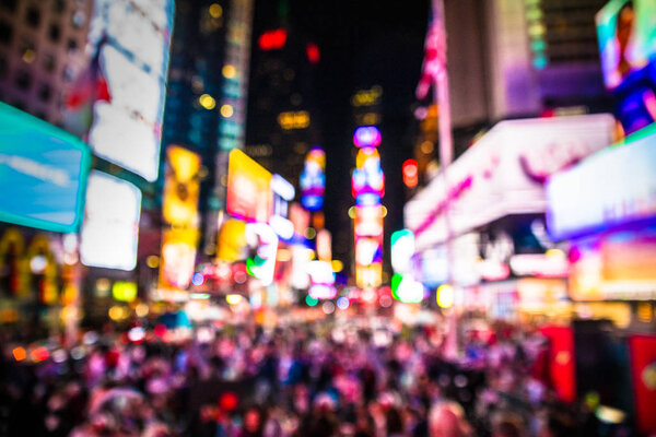 NYC Times Square Blur