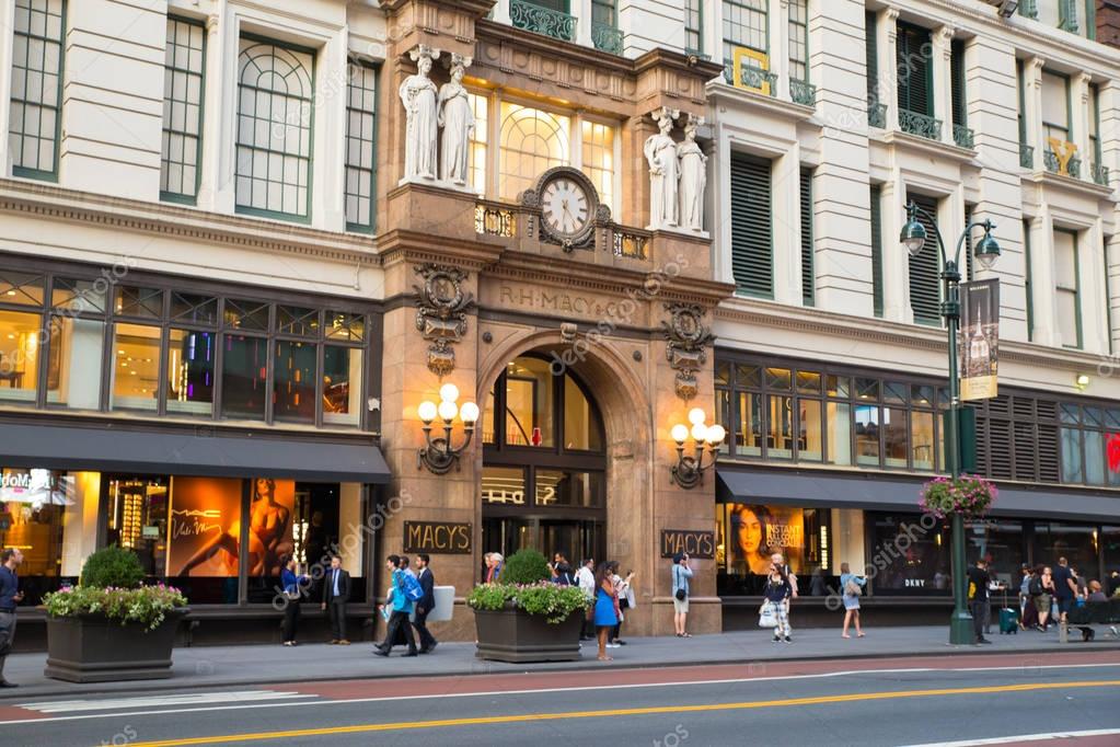 Pictures show fascinators Macy's Herald Square NYC Stock