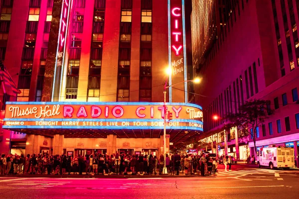 无线电城音乐厅纽约 — 图库照片