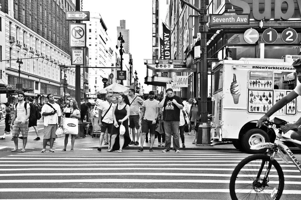 New York City Juni 2017 Street Scen Från Midtown Manhattan — Stockfoto