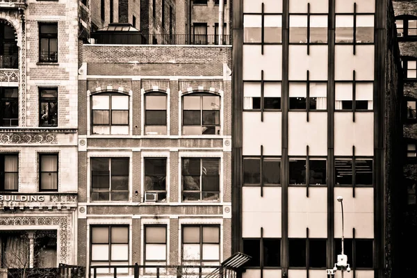 Imagen Retro Tonificada Fachadas Edificios Antiguos — Foto de Stock