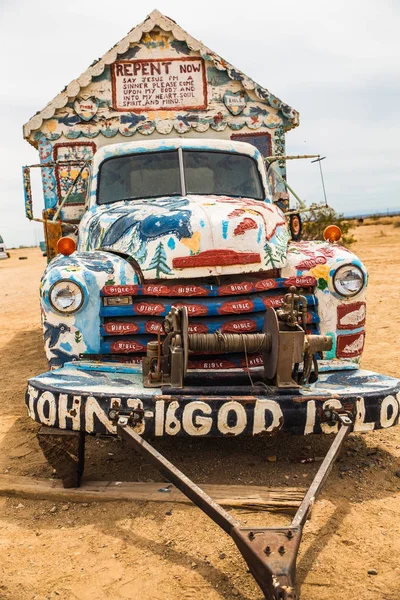 Niland California Março 2018 Vista Instalação Arte Por Leonard Knight — Fotografia de Stock