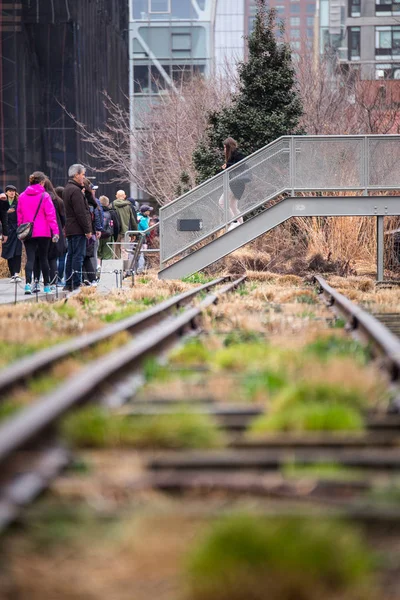 Nueva York City Marzo 2018 Vista Desde High Line Park — Foto de Stock