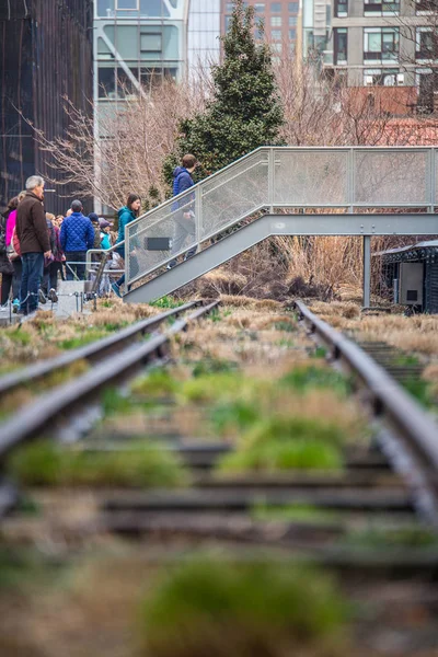 Nueva York City Marzo 2018 Vista Desde High Line Park — Foto de Stock