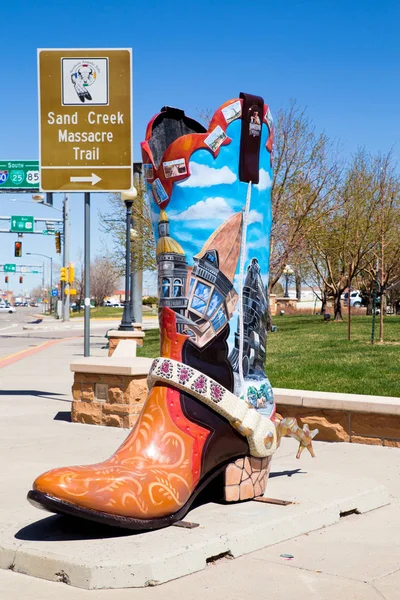 Cheyenne Wyoming April 2018 Utsikt Över Historiska Downtown Cheyenne Wyoming — Stockfoto