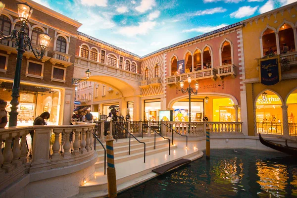 Las Vegas Nevada May 2017 View Grand Canal Venetian Hotel — Stock Photo, Image