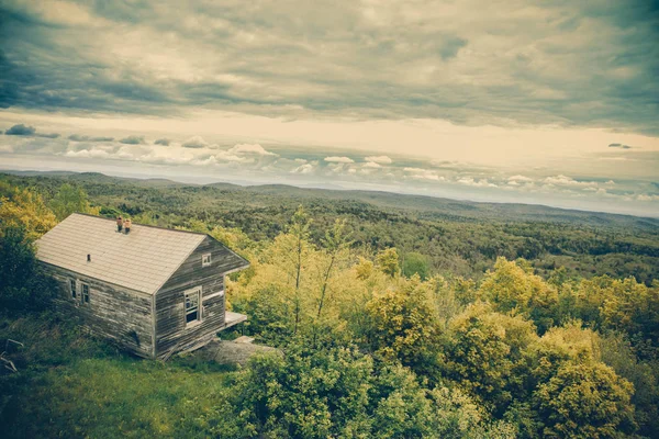 Historiska Stuga Förbise Hogback Mountain Vermont Gröna Berg — Stockfoto