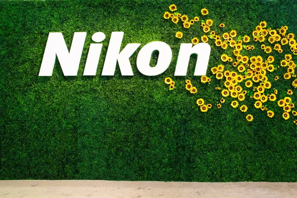 Нью Йорк Октября 2019 Вид Дисплей Nikon Camera Выставке Photoplus — стоковое фото