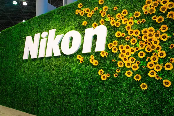 Нью Йорк Октября 2019 Вид Дисплей Nikon Camera Выставке Photoplus — стоковое фото
