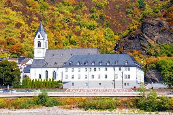 Deutsche Reiselandschaft Vom Dorf Rhein Mit Schöner Alter Architektur — Stockfoto