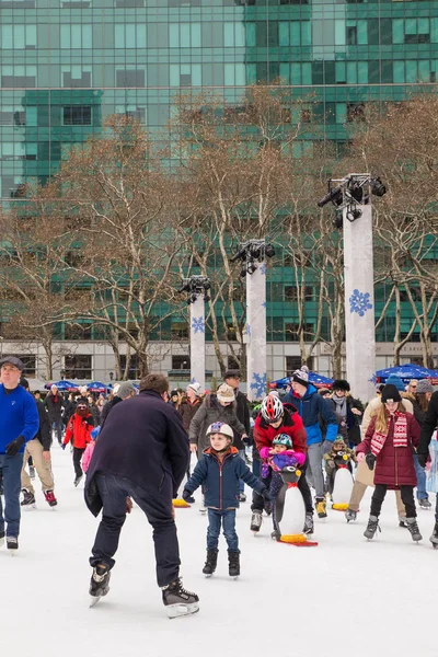 Nueva York City Diciembre 2017 Escena Del Histórico Bryant Park — Foto de Stock