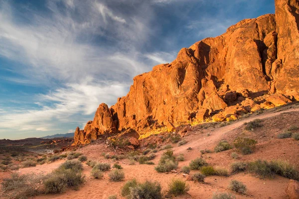 Belle Formazioni Rocciose Geologiche Dal Valley Fire State Park Nevada — Foto Stock