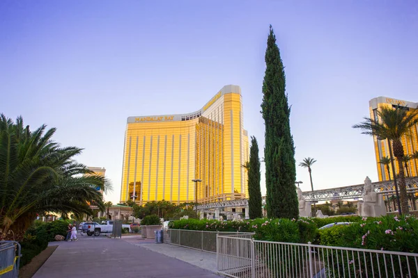 内华达州拉斯维加斯 2017年5月19日 从曼德勒湾酒店 Mandalay Bay Hotel 到内华达州拉斯维加斯赌场 Las Vegas Nevada — 图库照片