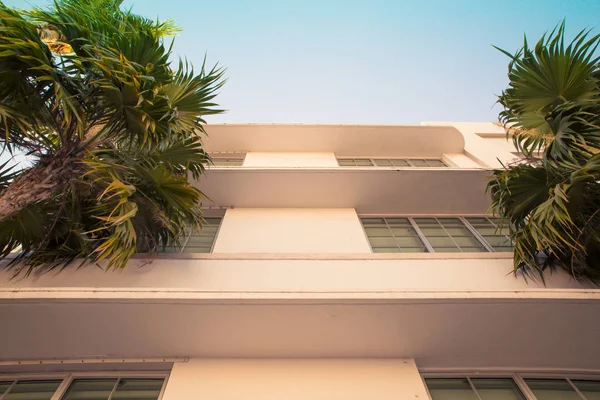 Przykład Typowej Architektury Art Deco Widzianej Wokół South Beach Miami — Zdjęcie stockowe