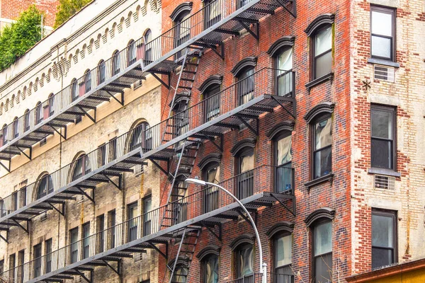 Vista Dos Prédios Apartamentos Nova York — Fotografia de Stock
