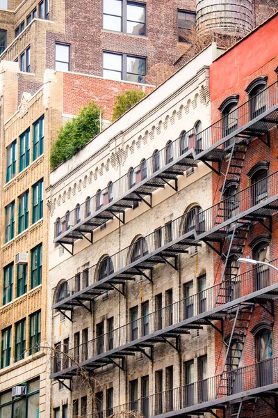 Vista Los Edificios Apartamentos Nueva York — Foto de Stock