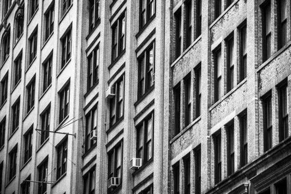 纽约市公寓楼视图 — 图库照片