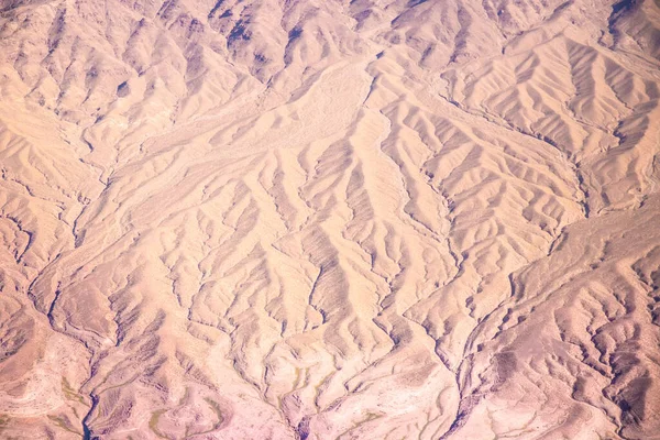 美国西部上空有地形的航空摄影 — 图库照片