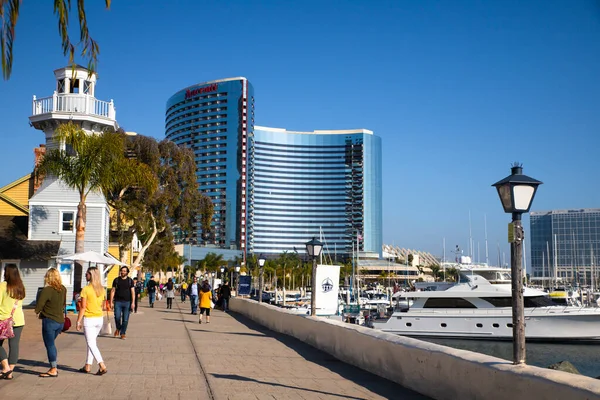 San Diego California February 2020 Pohled Seaport Village San Diegu — Stock fotografie