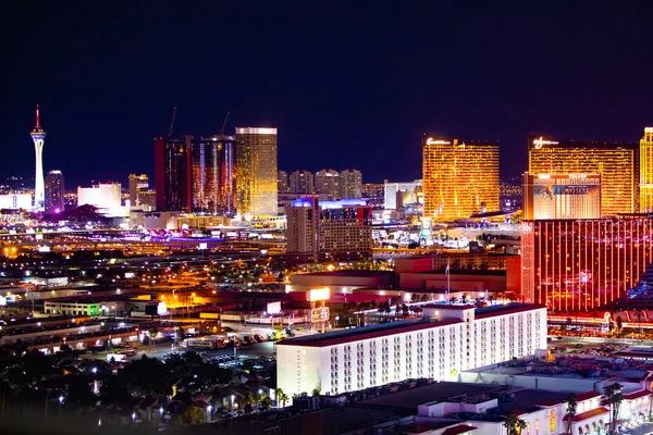 Las Vegas Nevada Febbraio 2020 Vista Serale Dall Alto Las — Foto Stock
