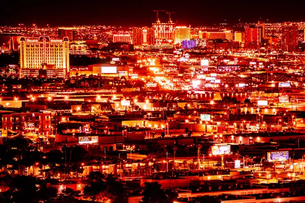 Las Vegas Nevada February 2020 Evening View Las Vegas Lights — Stock Photo, Image