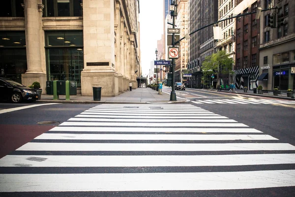 New York City Usa Aprile 2020 Strade Vuote Nel Centro — Foto Stock