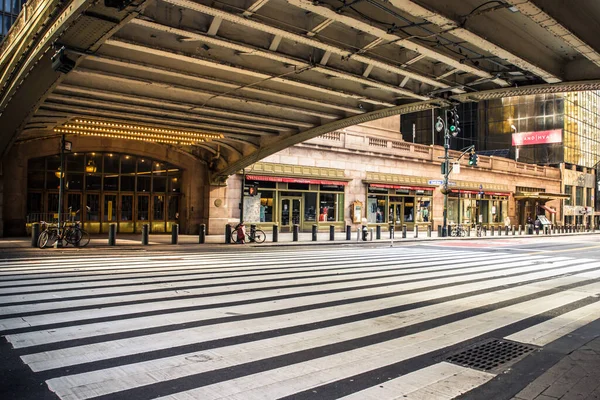 New York City April 2020 Zicht Lege Straat Bij Grand — Stockfoto