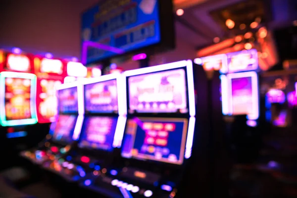 Färgglada Defocused Casino Blur — Stockfoto