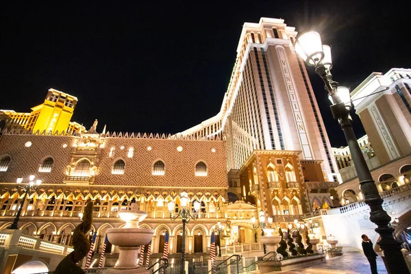 Las Vegas Nevada Φεβρουαριου 2020 Άποψη Του Venetian Resort Στο — Φωτογραφία Αρχείου