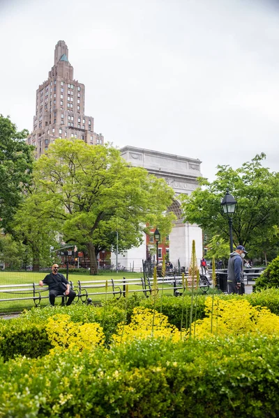 New York City May 2020 View Historic Washington Square Park — Stock Photo, Image