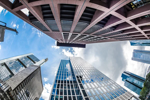 Wolkenkrabbers van Frankfurt am Main — Stockfoto