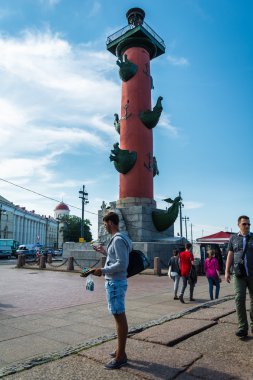 Saint Petersburg, Rusya 'da Rostral köşe yazısı