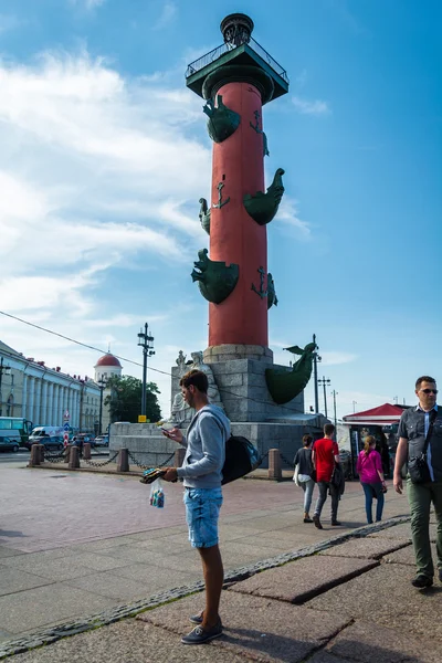 Rostral Column in Saint Petersburg, Russia — Stock Photo, Image